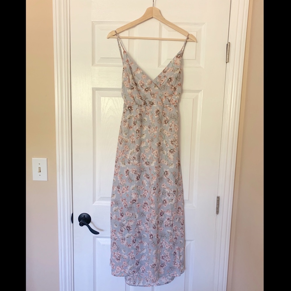 Lush Floral Midi Dress